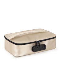 Золотистая сумочка для хранения игрушек Discreet Box - Dorcel - купить с доставкой в Арзамасе