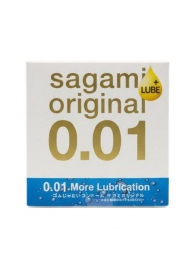 Увлажнённый презерватив Sagami Original 0.01 Extra Lub - 1 шт. - Sagami - купить с доставкой в Арзамасе