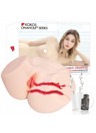 Мастурбатор-полуторс с двойным слоем материала и вибрацией Jenny Onahole Real Vagina - KOKOS - в Арзамасе купить с доставкой Мастурбатор-полуторс с двойным слоем материала и вибрацией Jenny Onahole Real Vagina - KOKOS - в Арзамасе купить с доставкой