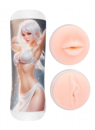 Двусторонний мастурбатор в колбе аниме - вагина и ротик - Tokyo Style - в Арзамасе купить с доставкой