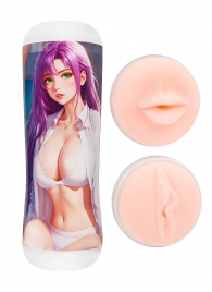 Двусторонний мастурбатор аниме - ротик и вагина - Tokyo Style - в Арзамасе купить с доставкой