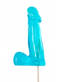 Голубой леденец в форме члена со вкусом блю кюрасао - 173 гр. - Sosuчki - купить с доставкой в Арзамасе