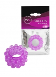 Лиловое эрекционное кольцо с 2 рядами стимулирующих шариков - Erowoman-Eroman - в Арзамасе купить с доставкой