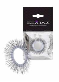 Круглое эрекционное кольцо с «ресничками» - Sextaz - в Арзамасе купить с доставкой