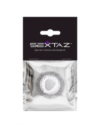 Эластичное эрекционное кольцо с длинными черными «ресничками» - Sextaz - в Арзамасе купить с доставкой
