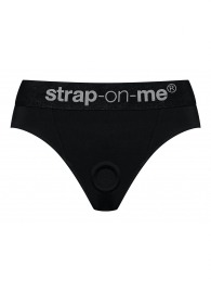 Черные трусики для насадок Heroine Lingerie Harness - size XL - Strap-on-me - купить с доставкой в Арзамасе