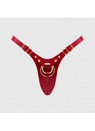 Красный пояс для фиксации насадок Strap-On-Me Leatherette Harness Fabulous - Strap-on-me - купить с доставкой в Арзамасе