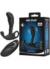 Черный изогнутый массажёр простаты с вибрацией и пультом ДУ - Baile - в Арзамасе купить с доставкой