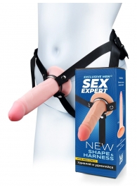 Мужской полый страпон на регулируемых ремнях - 18,5 см. - Sex Expert - купить с доставкой в Арзамасе
