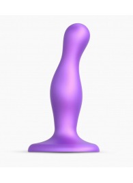 Фиолетовая насадка Strap-On-Me Dildo Plug Curvy size S - Strap-on-me - купить с доставкой в Арзамасе
