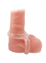 Прозрачное двойное эрекционное кольцо - Sex Expert - в Арзамасе купить с доставкой