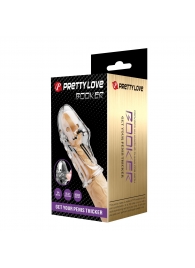 Прозрачная насадка на пенис Booker - 8 см. - Baile - в Арзамасе купить с доставкой