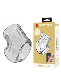 Прозрачная насадка на пенис и мошонку - Baile - в Арзамасе купить с доставкой