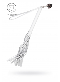 Белая кожаная плеть - 50 см. - Pecado - купить с доставкой в Арзамасе