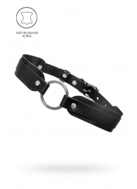 Черный кожаный чокер-ошейник со скруглёнными углами - Pecado - купить с доставкой в Арзамасе