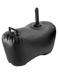 Черное надувное кресло с платформой для фиксации дилдо Body Dock Inflatable Love Seat - Pipedream - купить с доставкой в Арзамасе