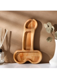 Деревянное блюдо для подачи в форме члена (25 х 16,5 х 1,7 см) - Сима-Ленд - купить с доставкой в Арзамасе