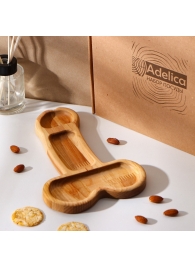 Деревянное блюдо для подачи в форме члена (25 х 16,5 х 1,7 см) - Сима-Ленд - купить с доставкой в Арзамасе