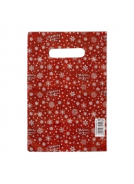 Красный подарочный новогодний пакет с вырубной ручкой (20х30 см) - Сима-Ленд - купить с доставкой в Арзамасе