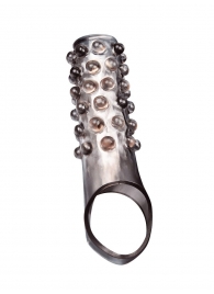 Дымчатая насадка на пенис с выпуклостями - 11 см. - Sex Expert - в Арзамасе купить с доставкой