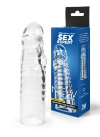 Прозрачная закрытая насадка на член - 15 см. - Sex Expert - в Арзамасе купить с доставкой