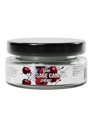 Массажная свеча «Спелая вишня» - 50 мл. - SGAN - купить с доставкой в Арзамасе
