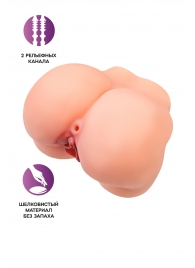 Реалистичный мастурбатор в форме попки с 2 любовными входами - No Name - в Арзамасе купить с доставкой
