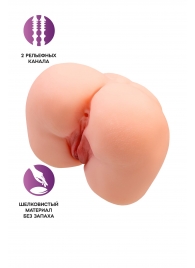 Реалистичный мастурбатор-попка с 2 любовными входами - No Name - в Арзамасе купить с доставкой