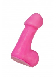 Розовая свеча в форме пениса - 47 гр. - Pecado - купить с доставкой в Арзамасе