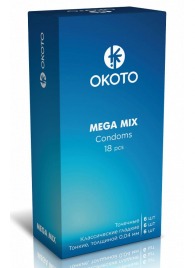 Презервативы OKOTO Mega Mix - 18 шт. - Sitabella - купить с доставкой в Арзамасе