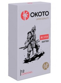 Точечные презервативы OKOTO Dotted - 12 шт. - Sitabella - купить с доставкой в Арзамасе