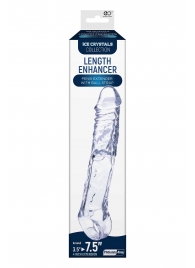 Прозрачная насадка-удлинитель Length Enhancer с подхватом - 22,3 см. - NMC - в Арзамасе купить с доставкой