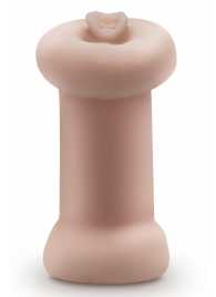 Телесный люминесцентный двусторонний мастурбатор Tasha - Blush Novelties - в Арзамасе купить с доставкой