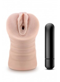 Телесный мастурбатор-вагина Ayumi с вибрацией - Blush Novelties - в Арзамасе купить с доставкой