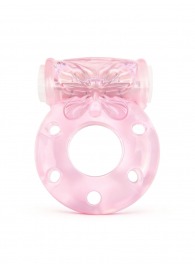 Розовое эрекционное виброкольцо с бабочкой - 1137 - в Арзамасе купить с доставкой