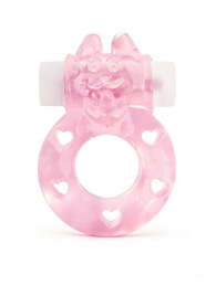 Розовое эрекционное виброкольцо в форме зайчика - 1137 - в Арзамасе купить с доставкой