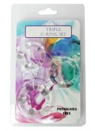 Набор из 3 эрекционных прозрачных колец - Boys of Toys - в Арзамасе купить с доставкой