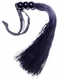 Черная силиконовая плетка - 25,4 см. - Boys of Toys - купить с доставкой в Арзамасе