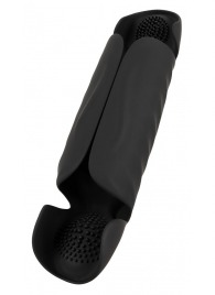 Черный вибромастурбатор с трехточечной стимуляцией Penis Trainer with 3 Point Stimulation - Orion - в Арзамасе купить с доставкой