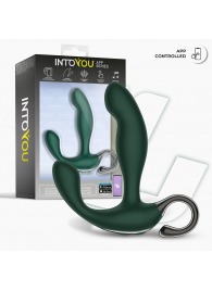 Зеленый вибромассажёр простаты Greeny - 12,8 см. - Intoyou - в Арзамасе купить с доставкой