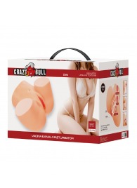 Телесный мастурбатор Liora с 2 любовными тоннелями - Baile - в Арзамасе купить с доставкой