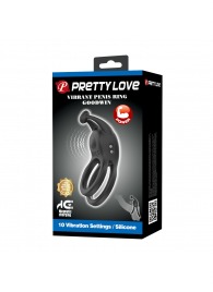 Черное перезаряжаемое виброкольцо Goodwin - Baile - в Арзамасе купить с доставкой