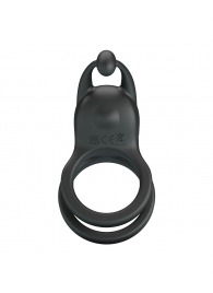 Черное перезаряжаемое виброкольцо Goodwin - Baile - в Арзамасе купить с доставкой