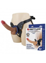 Поясной страпон Wells: трусики в форме бабочки и фаллоимитатор-насадка - Baile - купить с доставкой в Арзамасе