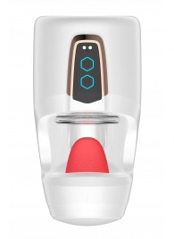 Белый мастурбатор с язычком и возвратно-поступательными движениями - Secwell - в Арзамасе купить с доставкой