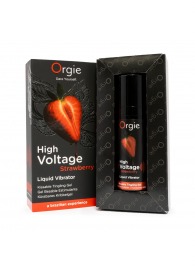 Жидкий вибратор Orgie High Voltage Strawberry - 15 мл. - ORGIE - купить с доставкой в Арзамасе