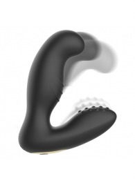 Черный вибромассажер простаты с ротацией и пультом ДУ - Ibiza - в Арзамасе купить с доставкой