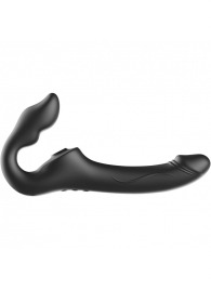 Черный безремневой страпон с 3 моторами - Ibiza - купить с доставкой в Арзамасе