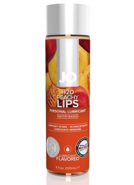 Лубрикант на водной основе с ароматом персика JO Flavored Peachy Lips - 120 мл. - System JO - купить с доставкой в Арзамасе