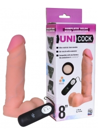 Фаллическая насадка Харнесс UNICOCK 8  с вибрацией - 20 см. - LOVETOY (А-Полимер) - купить с доставкой в Арзамасе